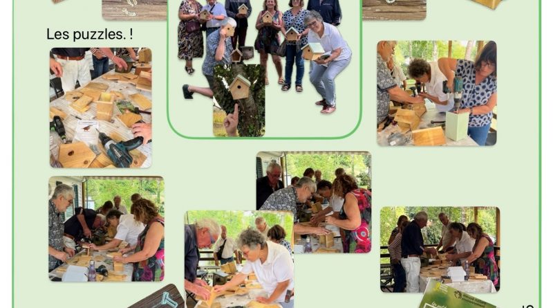 Un joli résumé de notre atelier Nichoirs du 20/9